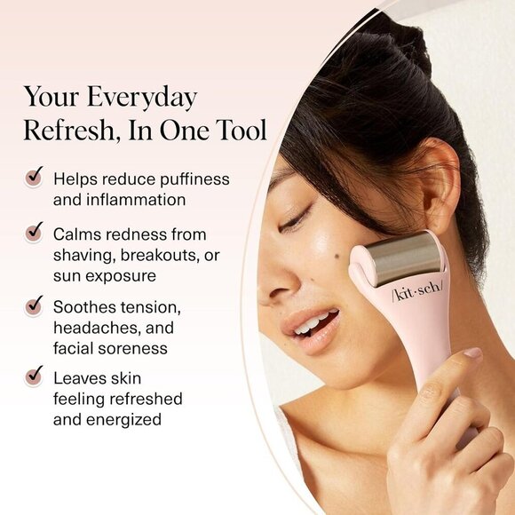 Face Ice Roller Stainless Steel Cooling Puffiness Redness Headaches Travel - Picture 3 of 10